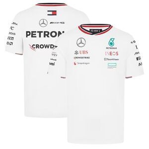 Mercedes-AMG Petronas F1 Team 2024 Replica Driver T-Shirt White XL NWT